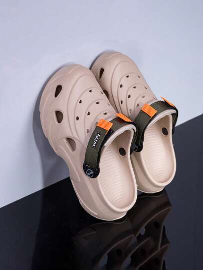 صنادل رجالية ذات نعل سميك مضاد للانزلاق ، أحذية شاطئ جديدة لصيف 2025 ، للاستخدام الخارجي ، نعال مضادة للانزلاق متعددة الاستخدامات