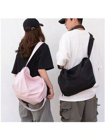 حقيبة رياضية للنساء من القماش لليوغا ذات سعة كبيرة كحقيبة سفر لممارسة التدريب والسباحة واللياقة البدنية، قابلة للتعديل على الكتف، مريحة ومتينة