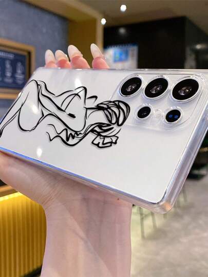 قطعة واحدة من غطاء هاتف سلسلة كرتون أصلي، مناسب ل- Galaxy/S20/FE A06 5G/Mi 15 Ultra/Infinix Note 40 Pro/Infinix Note 40 Pro+، غطاء حماية مثقب مخصص، هدية مثالية