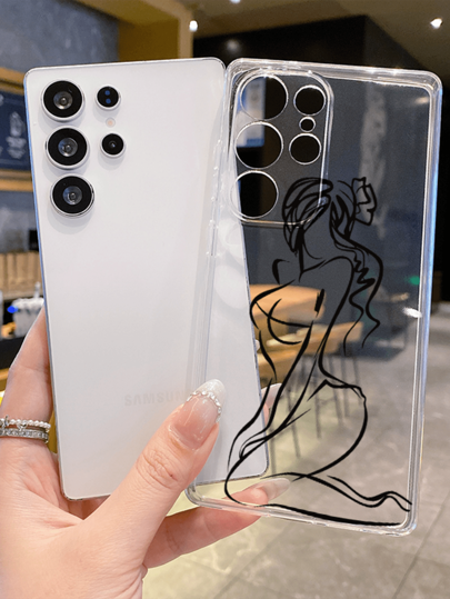 قطعة واحدة من غطاء هاتف سلسلة كرتون أصلي، مناسب ل- Galaxy/S20/FE A06 5G/Mi 15 Ultra/Infinix Note 40 Pro/Infinix Note 40 Pro+، غطاء حماية مثقب مخصص، هدية مثالية