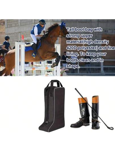 حقيبة تخزين لأحذية ركوب الخيل، منظم يدوي لأحذية الخيل، حقيبة لإكسسوارات ركوب الخيل