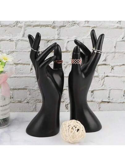 حامل عرض مجوهرات على شكل يد أنيق - مناسب لعرض الخواتم والأساور والعقود - الخيار المثالي للعرض في المنزل والمتاجر