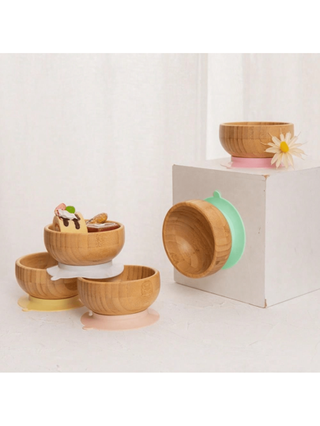 وعاء طعام طفل مخصص قابل للتخصيص من الخشب والخيزران، وعاء طعام أطفال خشبي، منتجات مائدة أطفال مناسبة لحفلات استقبال الطفل والديكور العائلي، هدايا عيد الحب والرأس المدرسي والأعياد الشتوية ومناسبات الأولاد والبنات