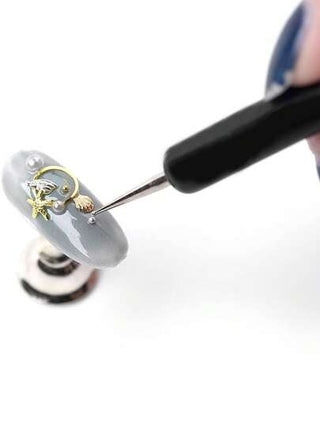 5 أدوات للفن على الأظافر مزودة بطرفين منقطين، أقلام محفورة مناسبة للرسم على الأظافر، مناسبة للمبتدئين في فن الأظافر وصالونات الأظافر