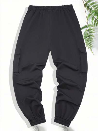 بنطلون كاجوال خفيف للرجال ، خصر مطاطي قابل للسحب، تصميم متعدد الجيوب، قابل للغسل في الغسالة، مناسب للخارج والتخييم والصيد والتنقل - موديل مريح مع خصر قابل للتعديل، هدية مثالية للزوج أو الحبيب