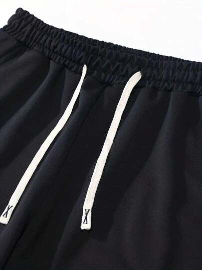 بنطلون رجالي خفيف الوزن، خصر مطاطي قابل للضبط، بطبعة نسر، تصميم متعدد الجيوب، قابل للغسل في الغسالة، بتصميم مريح مناسب للركض والجولف والصيد والكرة السلة والتخييم والجيم والسباحة والشاطئ ،هدية رائعة للزوج والصديق