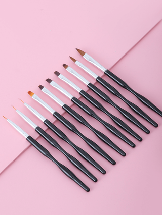 10 قطعة طقم أقلام لرسم الفن على الأظافر، مناسبة لطلاب الفن