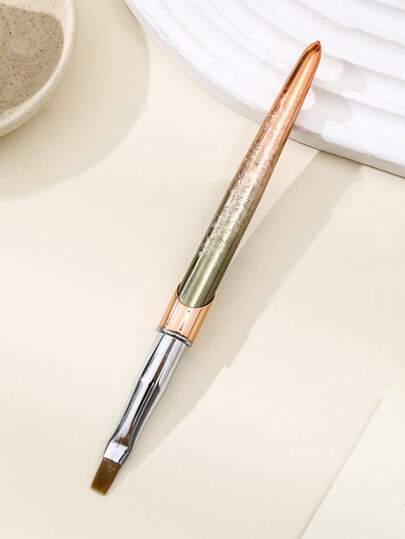 فرشاة أظافر بيضاوية مناسبة لتطبيقات الأكريليك، أداة إمتداد أظافر احترافية، قلم رسم خطوط على الأظافر، مناسبة للاستخدام المنزلي والصالونات