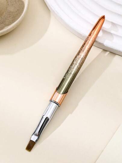 فرشاة أظافر بيضاوية مناسبة لتطبيقات الأكريليك، أداة إمتداد أظافر احترافية، قلم رسم خطوط على الأظافر، مناسبة للاستخدام المنزلي والصالونات