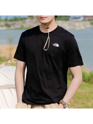 The North Face ملابس علوية رياضي كاجوال بأكمام قصيرة للرجال، ملابس رياضية يومية مريحة، ملابس علوية مناسب للركض والتدريب 89QVJK3