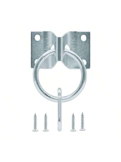 مجموعة قطعتين - منظم تخزين خاص بالحظيرة، الضرورية حلقة ربط الحصان، تشمل البراغي وخطاف الأبازيم، حلقة ربط الحصان + كرابينه