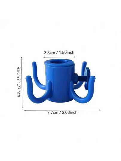 قطعة واحدة من خطاف شمسية للشاطئ، خطاف بأربعة أركان للخيمة والشاطئ لتثبيت المنشفات والحقائب والقبعات، ملحقات خيمة