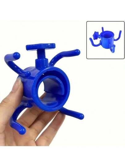 قطعة واحدة من خطاف شمسية للشاطئ، خطاف بأربعة أركان للخيمة والشاطئ لتثبيت المنشفات والحقائب والقبعات، ملحقات خيمة