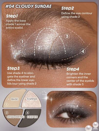 SHEGLAM Daydreamer لوحة صغيرة - سحابة المثلجات عيد الأب تخرُّج عيد ميلاد عطلة عام 2000 فاخر موضة ماكياج مستحضرات التجميل حفلة شاطئ يسافر التخييم في الهواء الطلق مدرسة حرم الجامعة رحلة المهرجانات ديكور هدية حاضر وَردَة بنت كوسبلاي أفضل لون سحر الاهتزاز