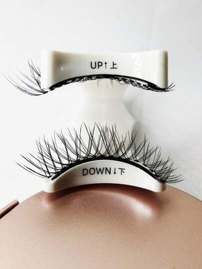 زوجين من رموش مغناطيسية ذات مظهر طبيعي، مجموعة رموش مغناطيسية قابلة لإعادة الاستخدام بواقع 2 أزواج مع أداة تطبيق، لا تحتاج للصمغ، مجموعة رموش مغناطيسية سهلة الارتداء والإزالة