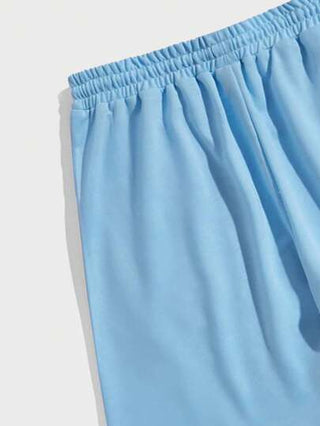 ROMWE MEN Prep شورتات كرة السلة بخصر قابل للسحب بطباعة رسائل ونجوم للرجال، للمدرسة