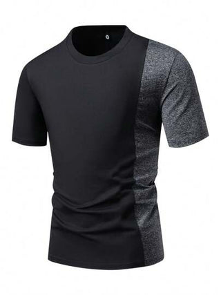 2 قطعة من قمصان الرجال الصيفية ذات اللياقة العادية، مصممة بتباين ألوان الحشوات ورقبة دائرية، تصميم كاجوال رياضي مناسب للارتداء اليومي أو لممارسة الرياضة مثل الركض والجولف والصيد والكرة السلة والتخييم والجيم والسباحة والشاطئ، هدية مناسبة للزوج أو الحبيب