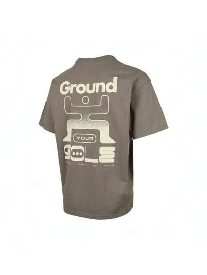 Nike قميص تي شيرت كم قصير بياقة طاقم مصنوع من التريكو للرجال، AS U NSW TEE M90 OC MED GFX BR، رمز المنتج: THQ9267-289