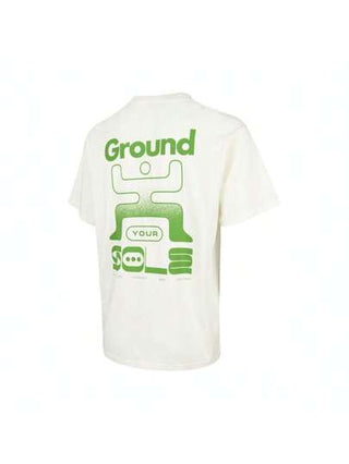 Nike قميص تي شيرت كم قصير بياقة طاقم مطرز للرجال