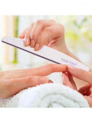 100/180 درجات ملفات و مجلخات أظافر احترافية ذات وجهين قابلة للتفكيك ، أدوات منيكير للأظافر الاكريليك