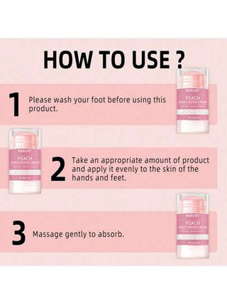 BARUBT كريم قدم البرقوق 40جم، مناسب للقدم الجافة والمتشققة، يرطب القدم الجافة، يمنع تشقق القدم، يجعل القدم ناعمة وناعمة، مغذي للقدم