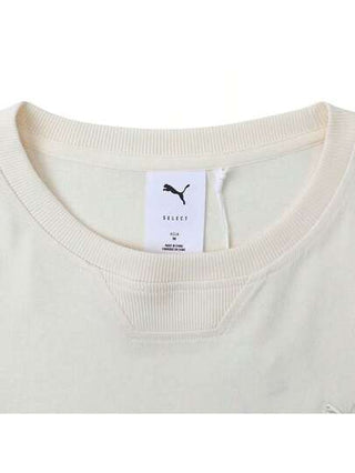 Puma تيشيرت كلاسيك بأكمام قصيرة من نوع بدون جنس، تيشيرت مضفر بياقة طاقم 63155887