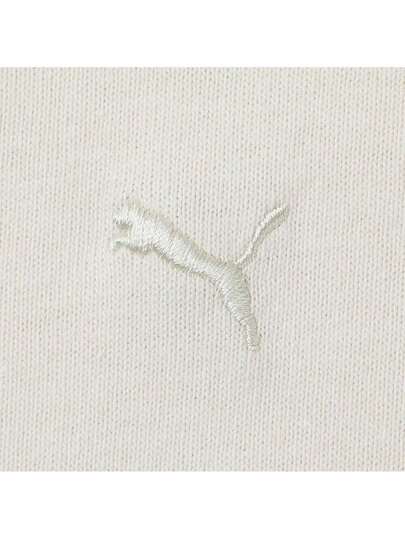 Puma تيشيرت كلاسيك بأكمام قصيرة من نوع بدون جنس، تيشيرت مضفر بياقة طاقم 63155887