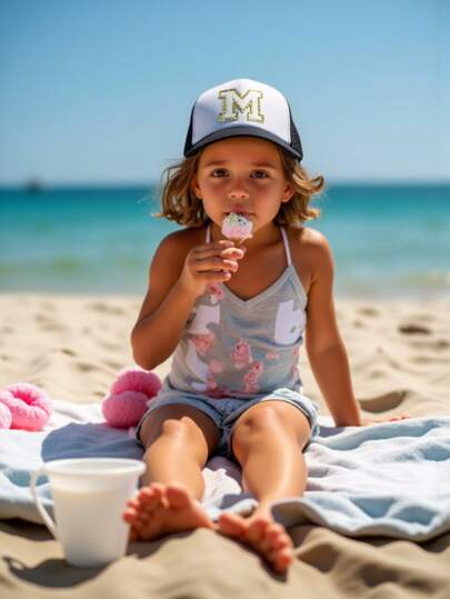 1 قبعة رياضية من الحروف A-Z للأطفال، قبعة هيب هوب ملائمة، قبعة بيسبول، قبعة سناب باك، قبعة شمس، صالحة للربيع والصيف والخريف