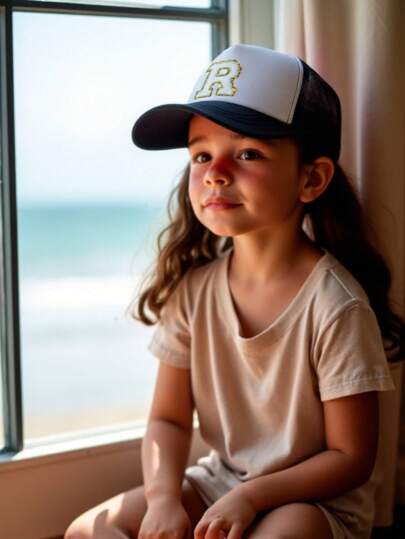 1 قبعة رياضية من الحروف A-Z للأطفال، قبعة هيب هوب ملائمة، قبعة بيسبول، قبعة سناب باك، قبعة شمس، صالحة للربيع والصيف والخريف