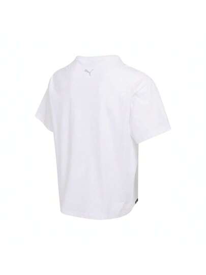 Puma بلوزة قصيرة الأكمام من الكريات بياقة طاقم للرجال "ALL IN GOOD TIME" 63479202