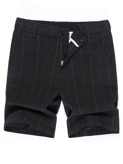 شورتات رجالية قصيرة ذات جيب مائل وخصر متوسط وقصة ضيقة ،ذات ساق مستقيمة بنمط رسمي يصل لطول الركبة، مناسبة للاستخدام اليومي وكهدية لزوج أو حبيب