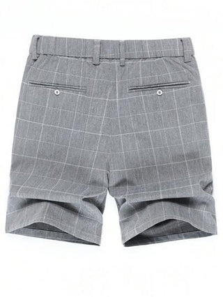 شورتات رجالي بكشكشة جيب مائل متناسقة الخصر ضيقة، شورتات رسمية ذات بطن مباشر طول الركبة، مناسب للارتداء اليومي، يمكن أن يكون هدية لزوجك أو حبيبك