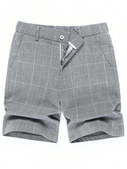 شورتات رجالي بكشكشة جيب مائل متناسقة الخصر ضيقة، شورتات رسمية ذات بطن مباشر طول الركبة، مناسب للارتداء اليومي، يمكن أن يكون هدية لزوجك أو حبيبك