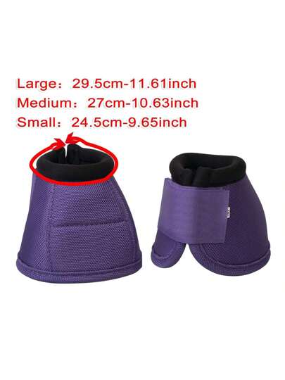 TGW RIDING بوت جرس الحصان 2520D غير القابل للانقلاب، قذيفة حافر بوت جرس الحصان، حزمة مناسبة للفروسية