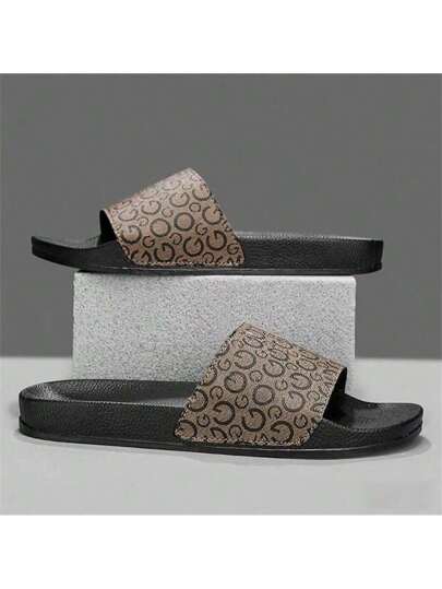 شبشب رجالي، شبشب بتصميم حرف مميز، شبشب بيت من إي في إيه مسطح ومانع للانزلاق، شبشب صيفي للشاطئ، شبشب رجالي كاجوال مريح ومانع للانزلاق، مناسب للارتداء اليومي