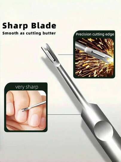 أداة احترافية من الفولاذ المقاوم للصدأ لإزالة الجلد الميت من الأظافر، أداة تشذيب الجلد الميت من الأظافر، توصية للعناية بالجلد الميت والأظافر المتشققة والكالو - درجة طبية، مجموعة باديكير بمقبض مقعر سهل الإمساك مع صندوق تخزين - مجموعة أدوات باديكير...