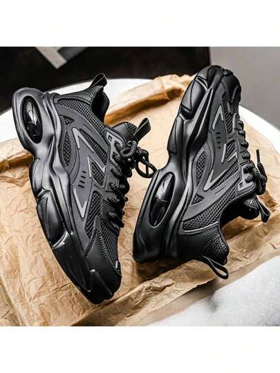 كوكي رجالي ي2025 جديد صيفي من الشبكة قابل للتنفس أحذية رياضية كاجوال، خفيفة الوزن، بسيطة، وظيفية بنعل سميك مانع للانزلاق ماص للصدمات ناعم برقبة منخفضة وأصبع قدم مستدير مناسب للعمل والتنقل والجري والخارجي والشارع