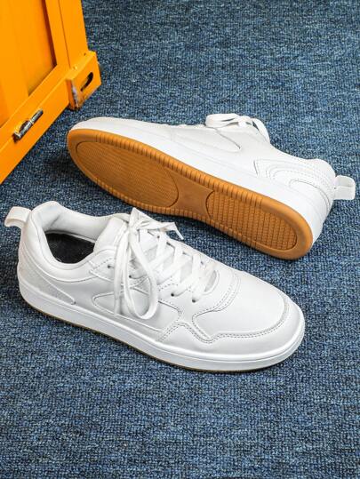 أحذية رجالية كاجوال قابلة للتنفس موضة الربيع/الخريف، كاجوال بيضاء بسيطة مناسبة للذهاب للعمل، مناسبة لحفلات، هدايا عطلات، خروجات موضة، أحذية رياضية يمكن ارتداؤها من الجنسين