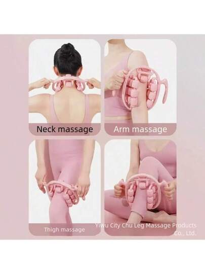 جهاز تدليك الساق ب- 3 أسطوانات، إرتخاء مزدوج، خيارات متعددة الألوان، أداة تخفيف العضلات الأساسية للنساء، محمول ومريح، معدات تمارين منزلية، دوَّار تدليك الساق مع أسطوانة EVA رغوية ومكرة تدليك باليد - طقم استرخاء العضلات اليوغا، تصميم مجوف، طقم دُوَّارة ليا