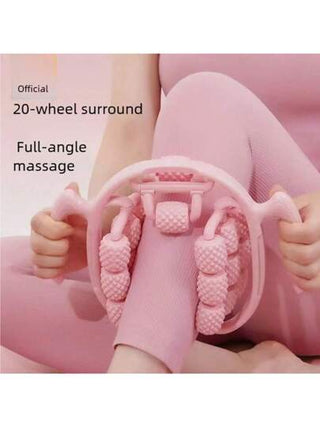 جهاز تدليك الساق ب- 3 أسطوانات، إرتخاء مزدوج، خيارات متعددة الألوان، أداة تخفيف العضلات الأساسية للنساء، محمول ومريح، معدات تمارين منزلية، دوَّار تدليك الساق مع أسطوانة EVA رغوية ومكرة تدليك باليد - طقم استرخاء العضلات اليوغا، تصميم مجوف، طقم دُوَّارة ليا