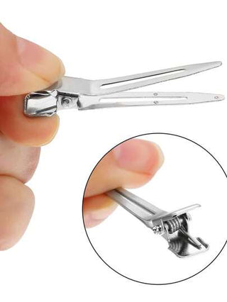 5/30/50/100 شريحة شعر معدنية خفية للنساء، مقاطع سنّور فضية للباروكة/الضفيرة ، إكسسوارات الشعر