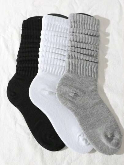 3 أزواج / 6 أزواج / 10 أزواج / 20 زوج من جوارب الكُشَّة لفصلي الخريف والشتاء، جوارب محبوكة مفتوحة، جوارب مشدودة للرجال بأنبوب متوسط الطول، جوارب طويلة محكمة