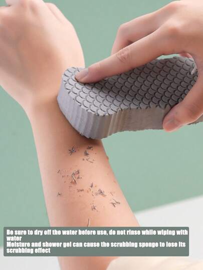 6 قطع - إسفنجة استحمام كاشطة سحرية - إسفنجة الاستحمام والاستحمام فائقة الليونة - تزيل الجلد الميت والشوائب من الجسم - رائعة للبالغين والأطفال - قابلة لإعادة الاستخدام