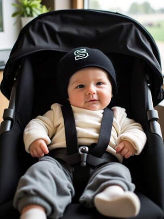 قبعة بشكل بيني ناعمة وباردة للطفل حديث الولادة مكونة من 26 حرف من A إلى Z، قابلة للتنفس ومريحة لقبعة المستشفى للأطفال الصالحة لجميع الفصول، مناسبة للرضع من الجنسين للحفاظ على الدفء والحماية