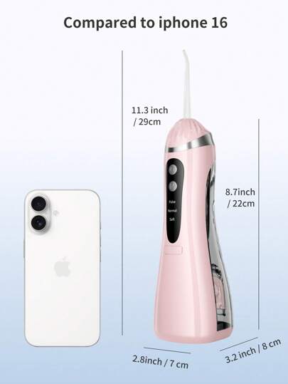 منظف الأسنان المائي المحمول القابل للشحن ب- 3 أوضاع، وأداة غسل الأسنان المائية لا سلكية مناسبة للسفر والاستخدام المنزلي