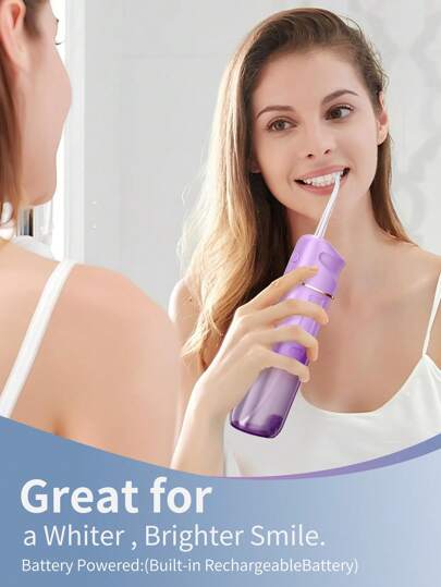 1 قطعة جهاز تنظيف الفم المحمول، آلة تنظيف الأسنان الكهربائية اللاسلكية ب- 3 أوضاع و4 قطع شفط، خزان قابل للسحب، أداة تنظيف الأسنان للعناية في المنزل، خيارات هدايا بألوان متعددة، مثالي للرحلات والسفر التجاري