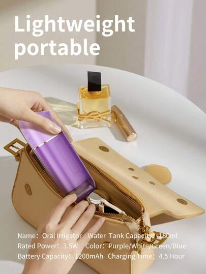 1 قطعة جهاز تنظيف الفم المحمول، آلة تنظيف الأسنان الكهربائية اللاسلكية ب- 3 أوضاع و4 قطع شفط، خزان قابل للسحب، أداة تنظيف الأسنان للعناية في المنزل، خيارات هدايا بألوان متعددة، مثالي للرحلات والسفر التجاري