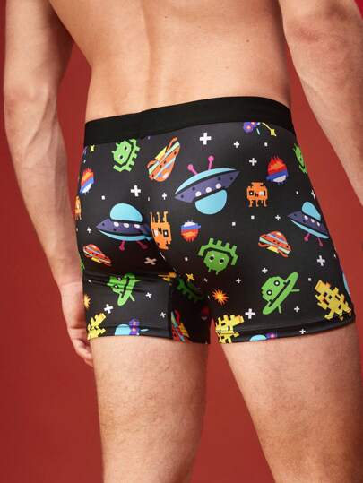 صندوق سراويل داخلية للرجال ذات طباعة رقمية لوحدة ألعاب إبداعية