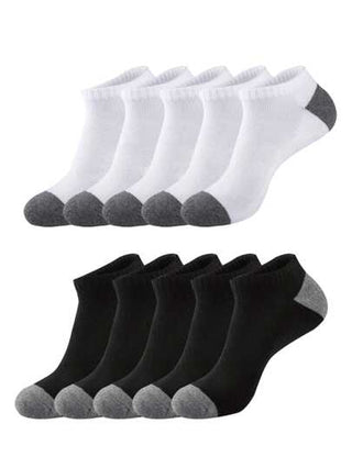 1/5/10/20 زوج من جوارب الرجال المنخفضة القطع المريحة والكاجوال، مناسبة للرياضة والأنشطة الترفيهية والنقل، جوارب منخفضة القطع مريحة وكاجوال مناسبة للارتداء الصيفي