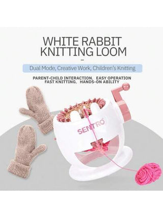 آلة الحياكة الذكية 22 إبرة، نول اليد المنسوج بالصوف، طقم نول الحياكة DIY لصنع القبعات والأوشحة والقفازات والجوارب ، وألعاب بيت اللعب كهدايا عيد الميلاد وعيد الهالوين